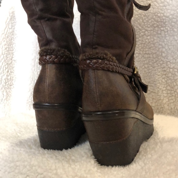 Women’s Aldo Knee-high Platform Boots Vintage - Picture 4 of 16